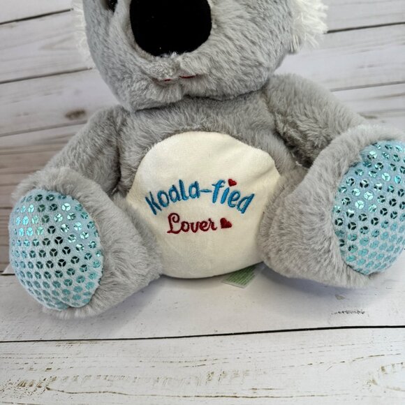 Homerbest Koala Valentines Lover Plush Stuffed Animal Toy Sparkling Blue Paws - Picture 4 of 9